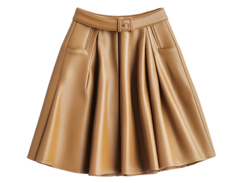 a brown skirt with a belt