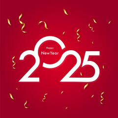 Beautiful 2025 new year card holiday celebration background