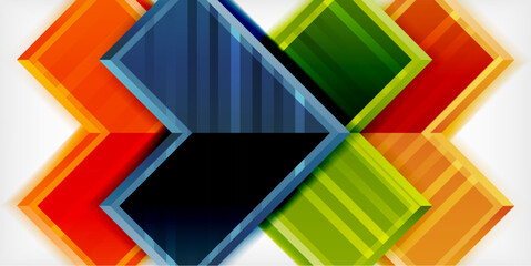 Arrow geometric abstract vector background. Vector Illustration For Wallpaper, Banner, Background, Card, Book Illustration, landing page