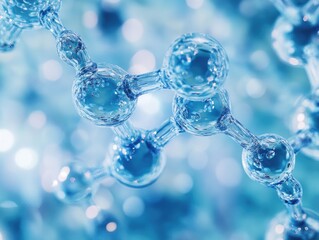 Microscopic Crystalline Sugar Molecules