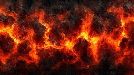 Fototapeta premium Fiery Inferno Flames Background Texture Burning Hot Design