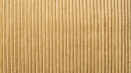 Fototapeta premium Beige corduroy fabric background with light wear