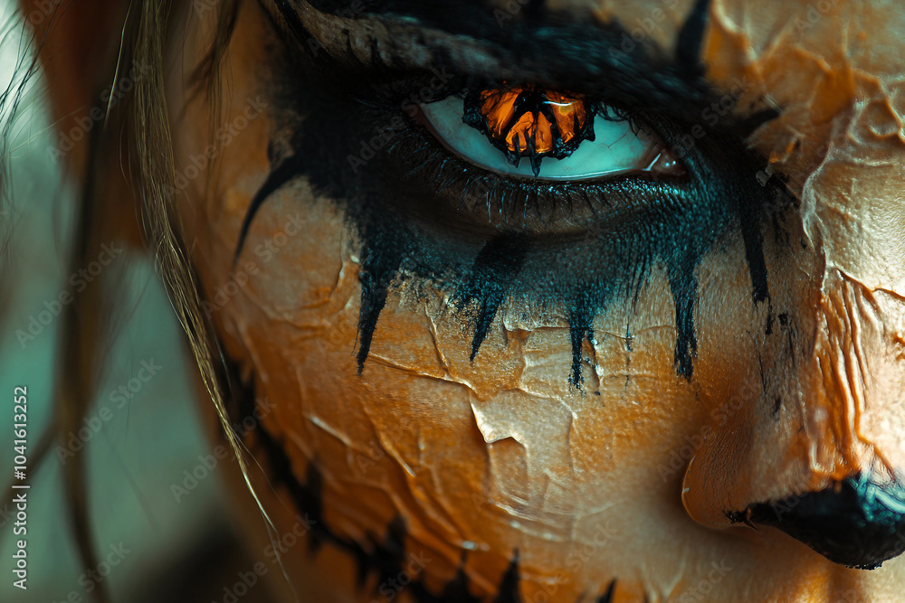 Poster halloween at work concept created with generative ai