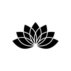 Lotus icon vector