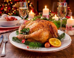 Christmas Roast Chicken Dinner 