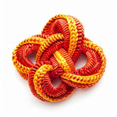 lucky knot isolated on white 