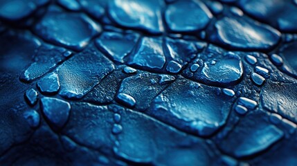 Illustration of a vibrant blue material showcasing intricate texture details