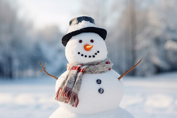 Fototapeta premium Amazing xmas winter time picture postcard banner traveling shopping leisure time, Generative AI