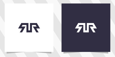letter rr logo design vector