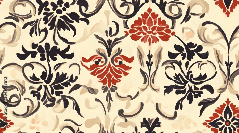 Poster create a continuous pattern design