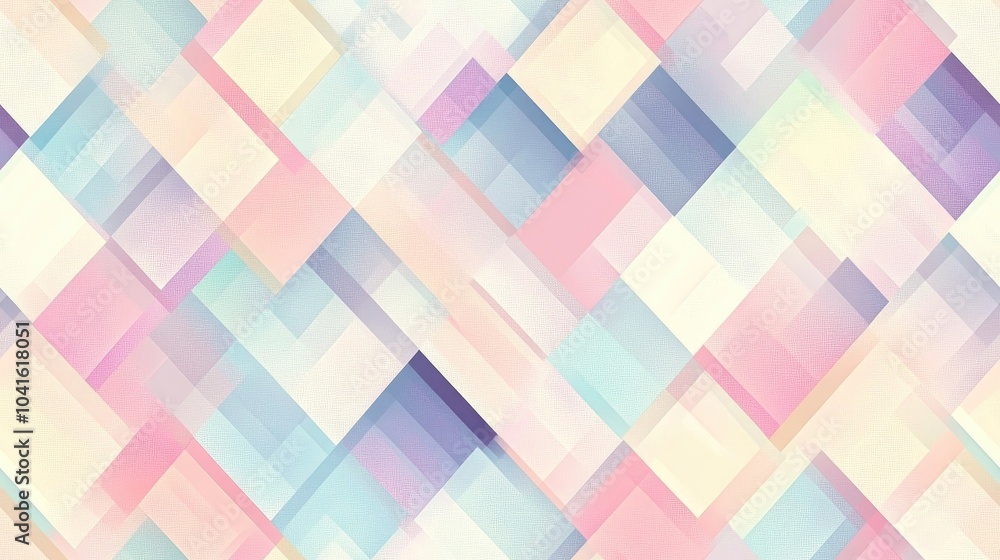 Poster pastel geometric seamless pattern suitable for various applications including print templates fabric