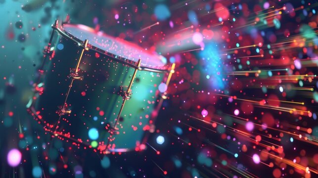 A lively drum solo breaks up the stringdominated performance representing the forcecarrying gluons that keep quarks bound together.