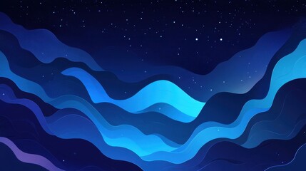 Fototapeta premium A background showcasing deep gradients of midnight blue and indigo, reminiscent of a beautiful night sky. 