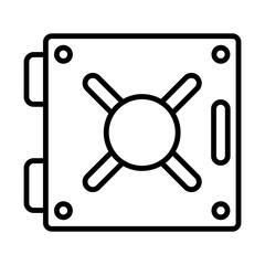 Safe Vault line icon