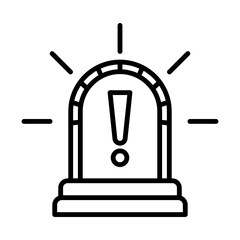 Security Alarm line icon