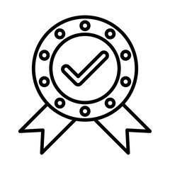 Trusted Badge line icon