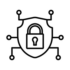 Data Encryption line icon