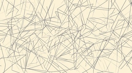 Abstract line strokes on a white background featuring asymmetrical geometric line art with chaotic strong lines and random geometric shapes