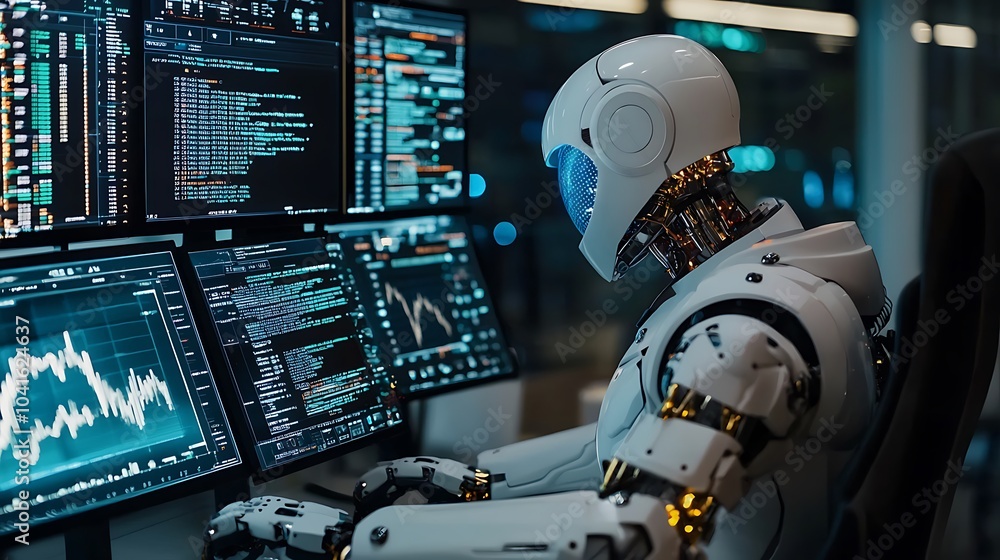 Leinwandbilder exploring the transformative impact of ai on traditional finance a look into the future of automated