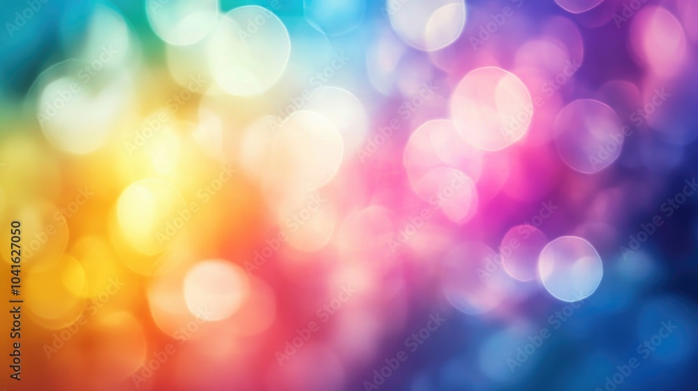 Aufkleber blurred abstract background with vibrant colors featuring a smooth transition and a stunning rainbow