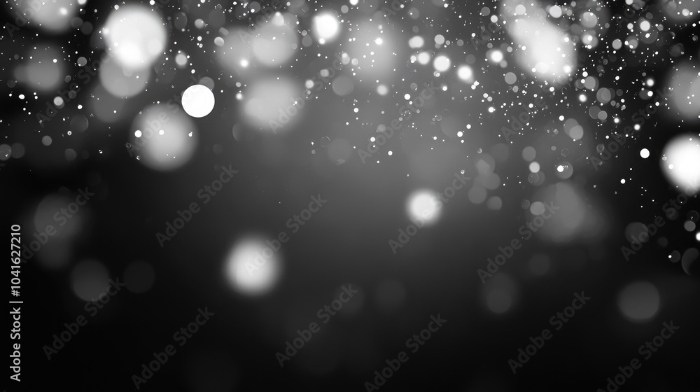 Poster abstract gray backdrop featuring defocused bokeh lights creating a visually appealing illustration