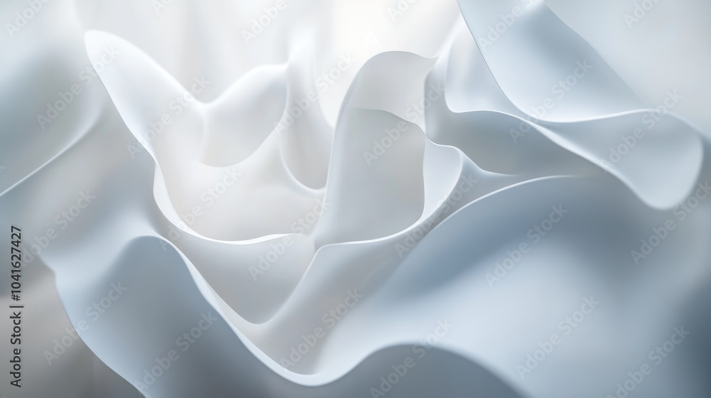 Poster 3D rendering of a white and gray motion blur background with a gradient abstract design