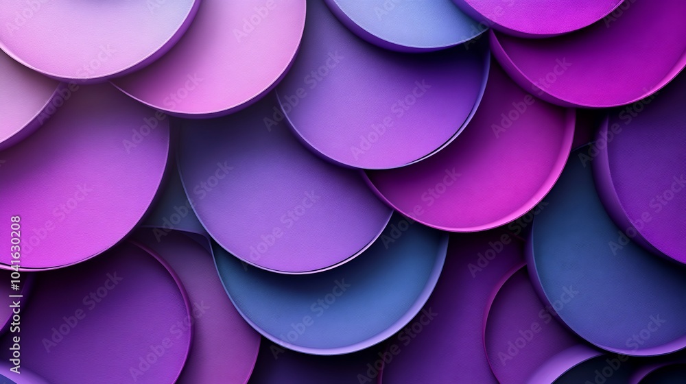 Poster muted lavender tech wall with intersecting circular designs and a smooth finish bringing a calming y