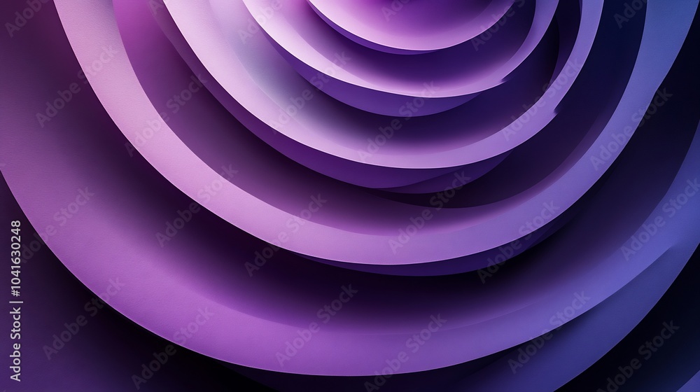Poster muted lavender tech wall with intersecting circular designs and a smooth finish bringing a calming y