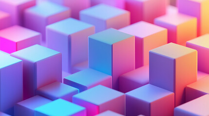 Obraz premium abstract colorful cubes