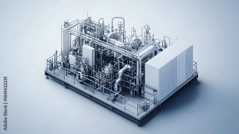 Poster fuel processing unit with high-tech machinery and precise
