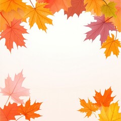 Autumn Maple Leaves Background