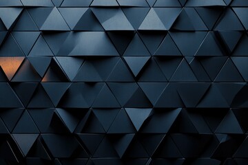 Fototapeta premium Abstract Dark Triangle Pattern Wall Design