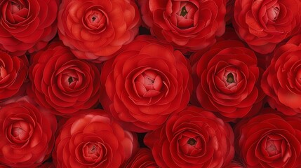 Obraz premium Close-up of a bouquet of red roses.