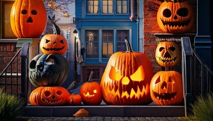 Halloween and the bright streets 
