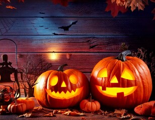 Obraz premium Halloween and the bright streets 