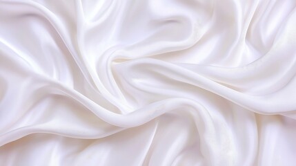 Obraz premium Silken Breeze, flowing white silk drapery dances gracefully in the wind, embodying luxury and elegance, perfect for a serene and sophisticated backdrop.