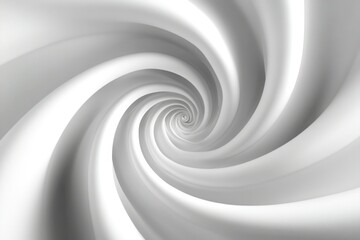 Abstract Spiral Design in White Tones