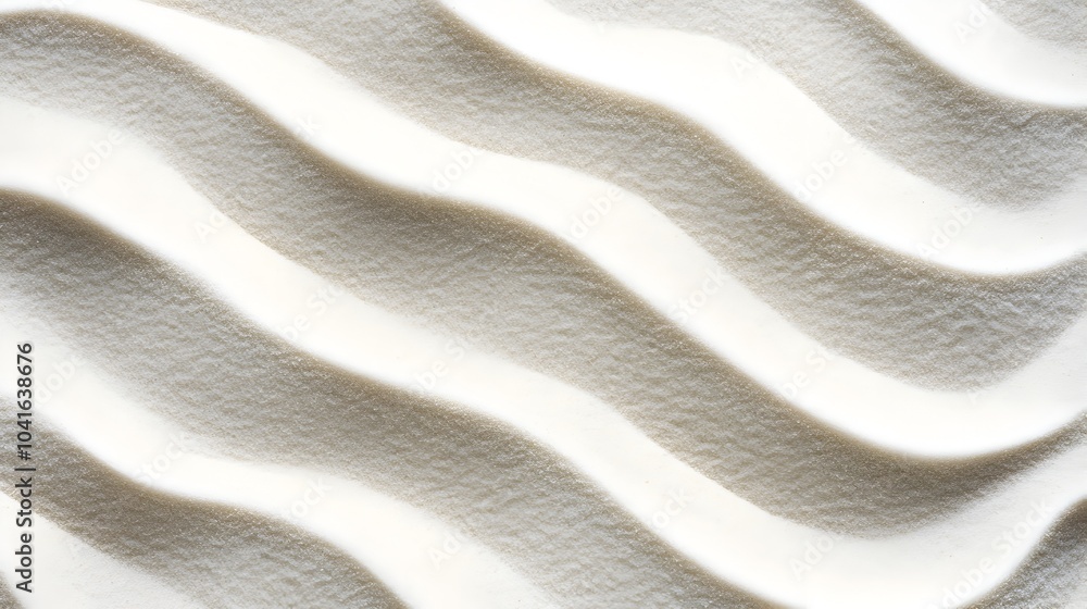 Aufkleber serene rippling sand texture with soft white waves for calming background