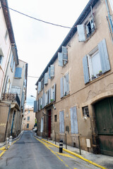 Street in Narbona or Narbonne, Occitanie, France