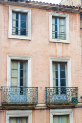 Classic building in Narbonne or Narbona, Occitanie, France