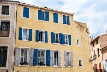 Old house in Narbonne or Narbona, Occitanie, France