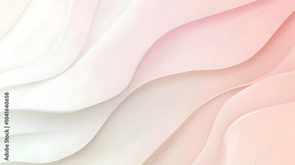 Poster pale pink and white gradient smooth minimal background with empty copy space