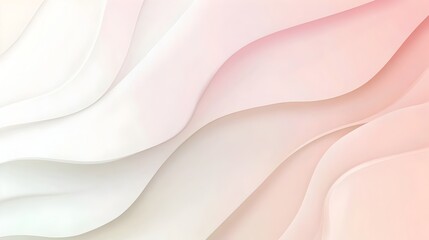 Fototapeta premium Pale Pink and White Gradient Smooth Minimal Background with Empty Copy Space