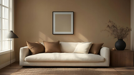 Modern Living Room Decor with Neutral Colors and Natural Elements