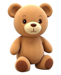 Fototapeta premium PNG Cartoon plush bear toy.