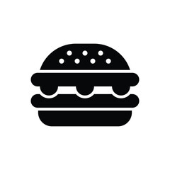 Burger icon logo design template isolated illustration