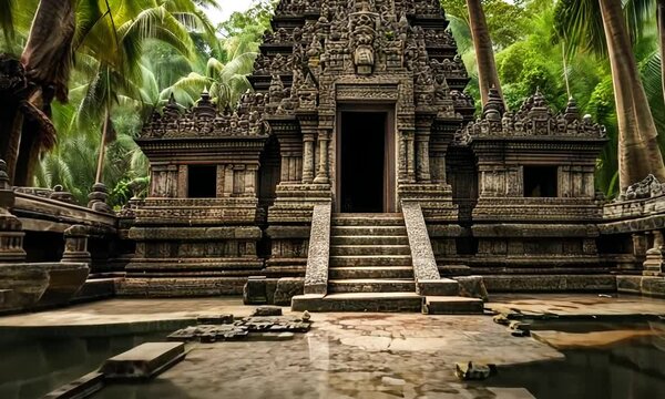 Abandoned temple in the jungle.