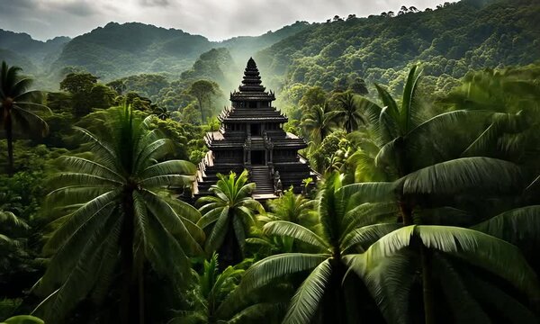 Abandoned temple in the jungle.