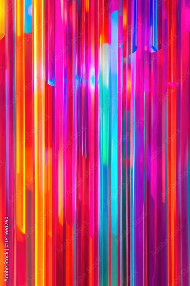 Poster abstract multicolored background with vertical lines