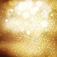 Gold Blurred Lights Background